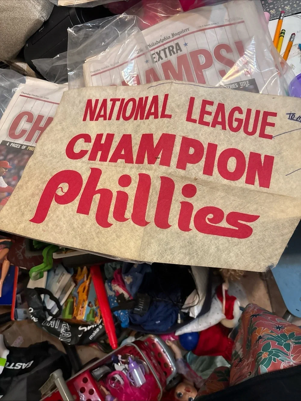 'Extra CHAMPS!' Red Celebration Poster